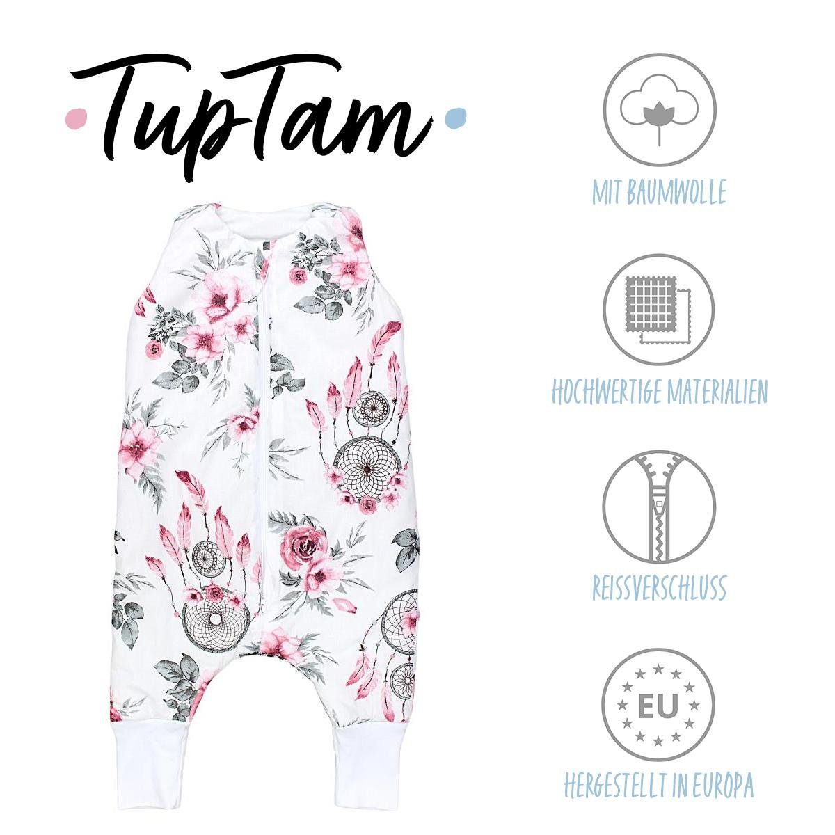 2.5 Babyschlafsack OEKO-TEX TupTam zertifiziert TOG Traumfänger Rosa Beinen mit Winterschlafsack