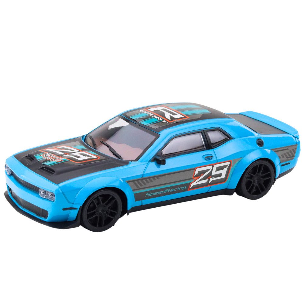 LEAN TOYS Spielzeug-Rennwagen Sportwagen Modellauto Rennflitzer, (Spar-Set, 1-tlg., 28 x 11,5 x 7,5 cm robust), Heckantrieb, ohne Batterien, Startnummer 29, schlagfest