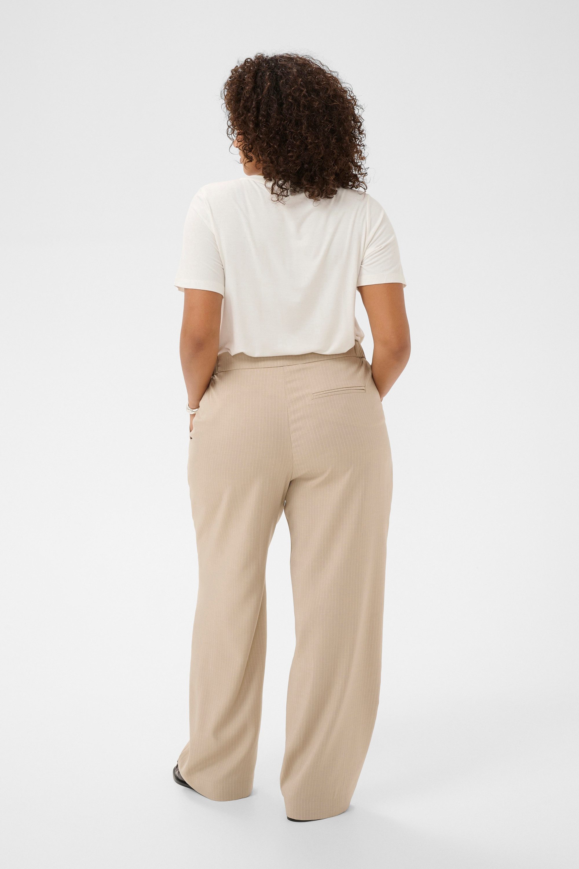 KAFFE Curve Stoffhose Casual Hose KCkiren Große Größen