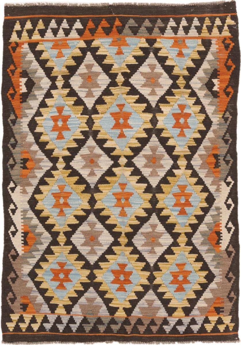 Orientteppich Kelim Afghan 106x154 Handgewebter Orientteppich, Nain Trading, rechteckig, Höhe: 3 mm