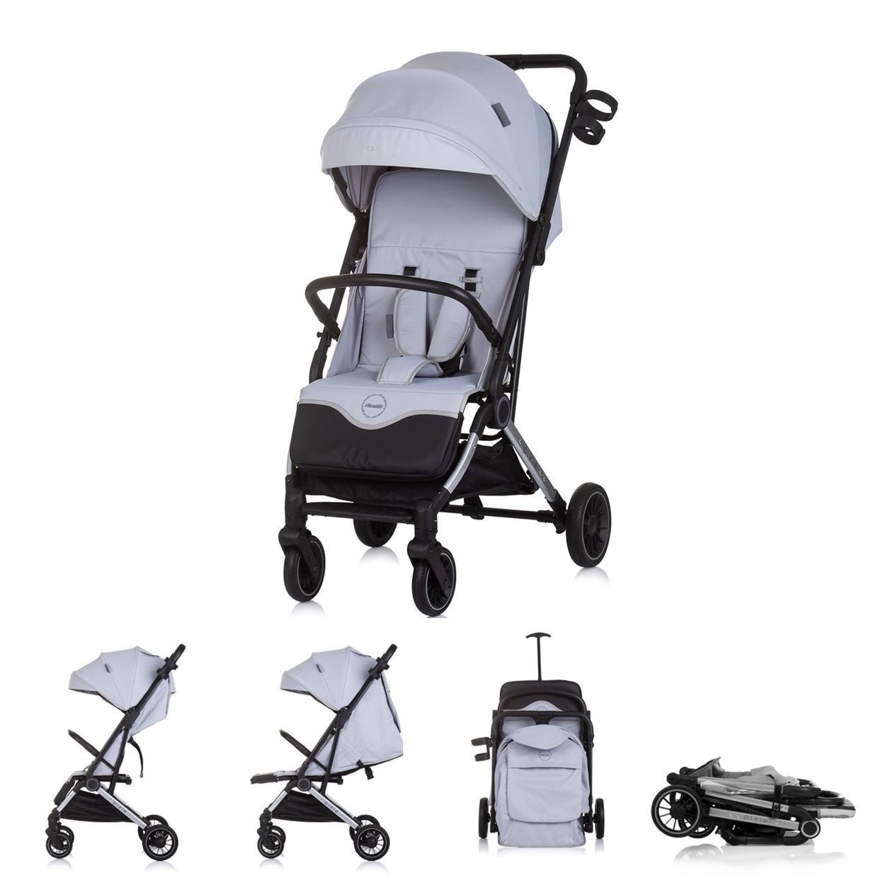 Chipolino Kinder-Buggy Kinderwagen, Buggy Pixie, zusammenklappbar Getränkehalter Korb 22 kg