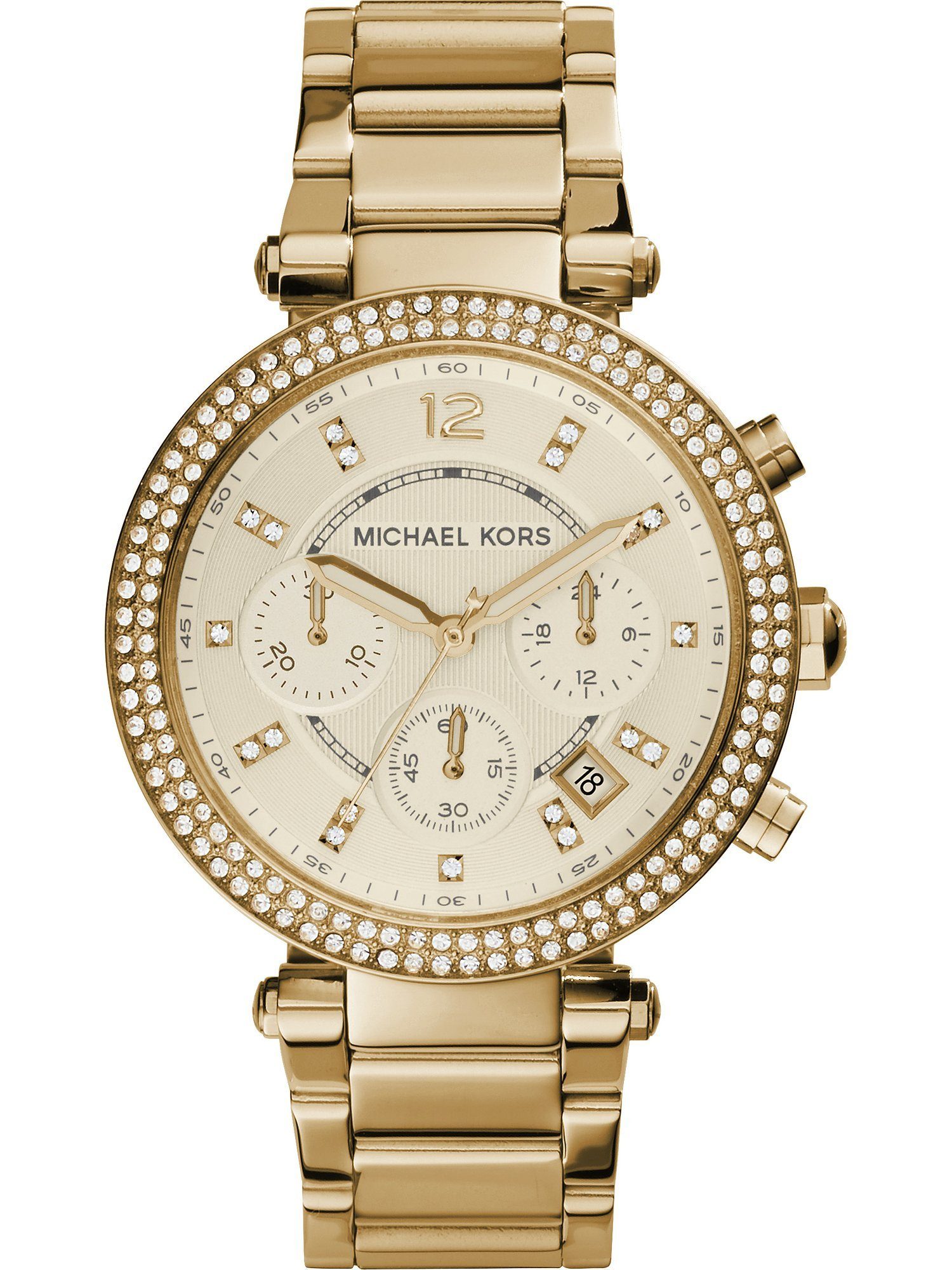 MICHAEL KORS Chronograph Michael Kors Damen-Uhren Analog Quarz günstig online kaufen