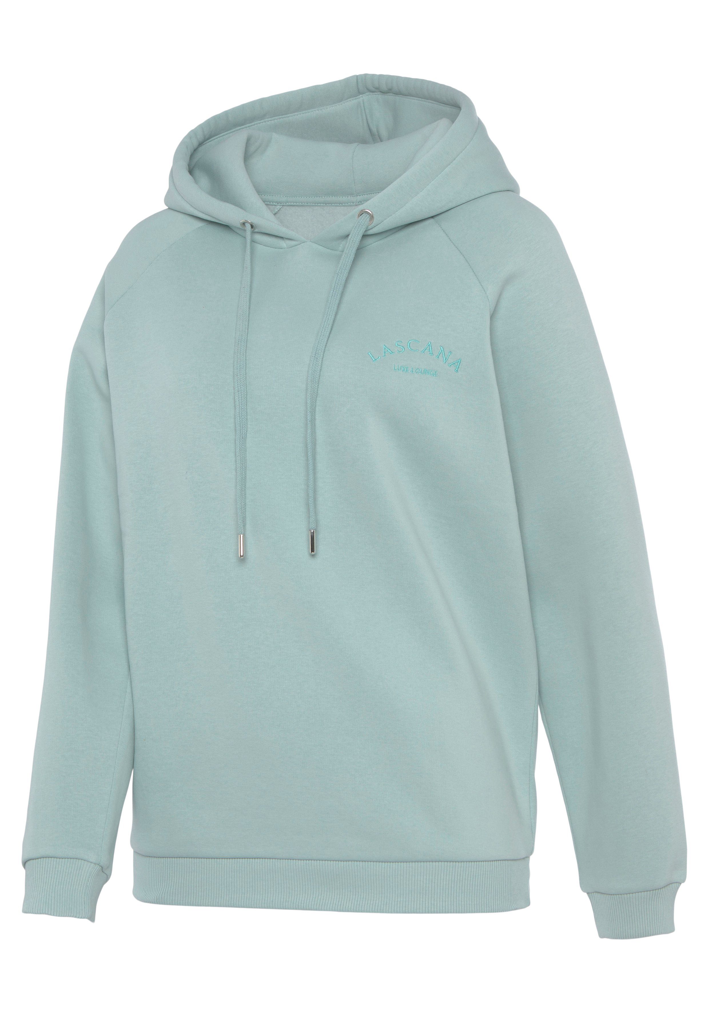LASCANA Kapuzensweatshirt mit Logostickerei, Loungewear – Bild 5 von 5