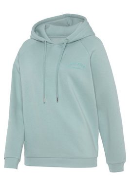 LASCANA Kapuzensweatshirt -Hoodie-Sweatshirt mit Kapuze und Logostickerei, Loungewear, Loungeanzug