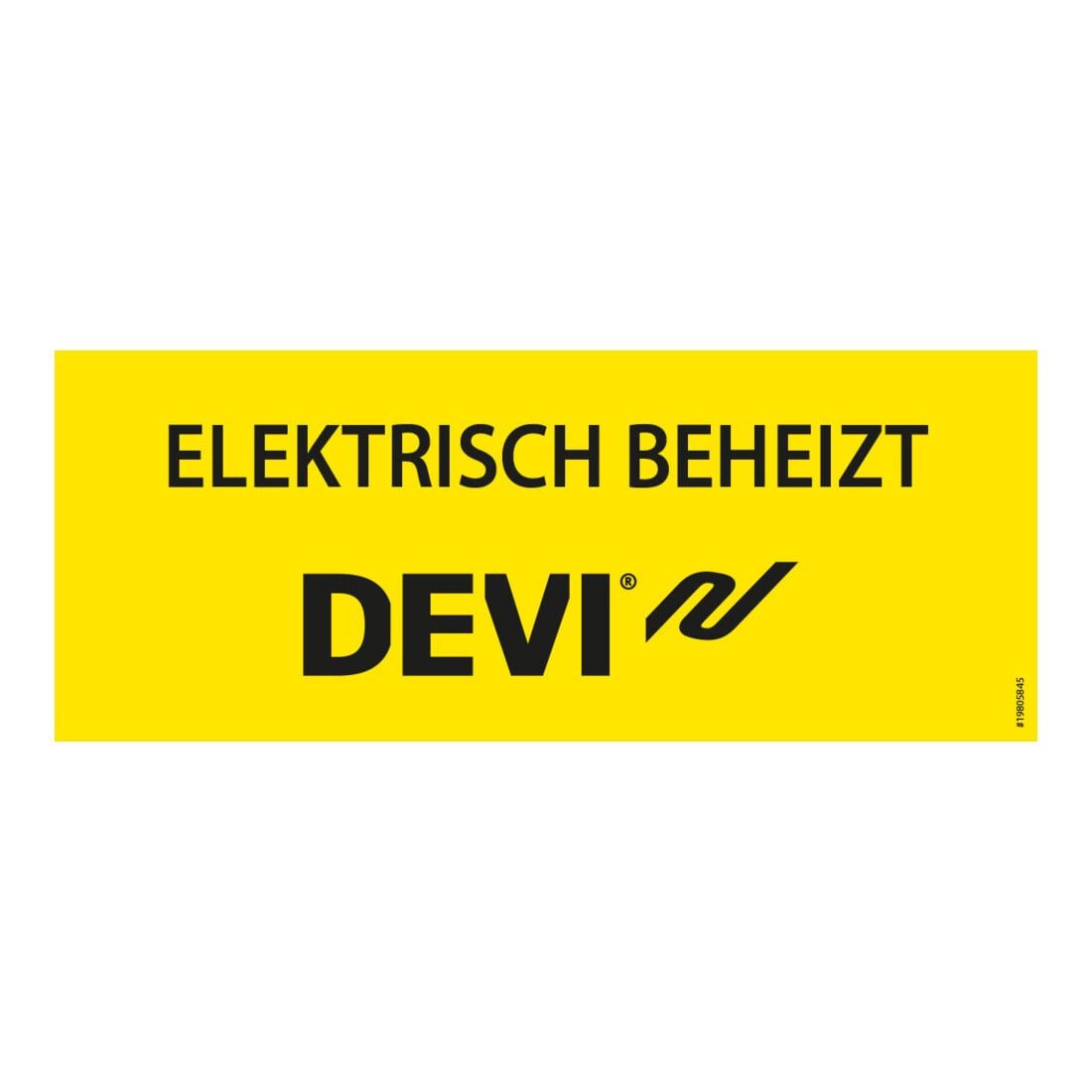 DEVI Schlüsselkasten Devi Kennzeichnungsaufkleber -Elektrisch beheizt- 19-805845