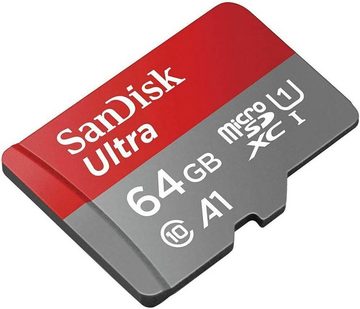 Sandisk Ultra microSDXC 64GB + SD Adapter 120MB/s A1 Class 10 UHS-I Speicherkarte (64 GB)