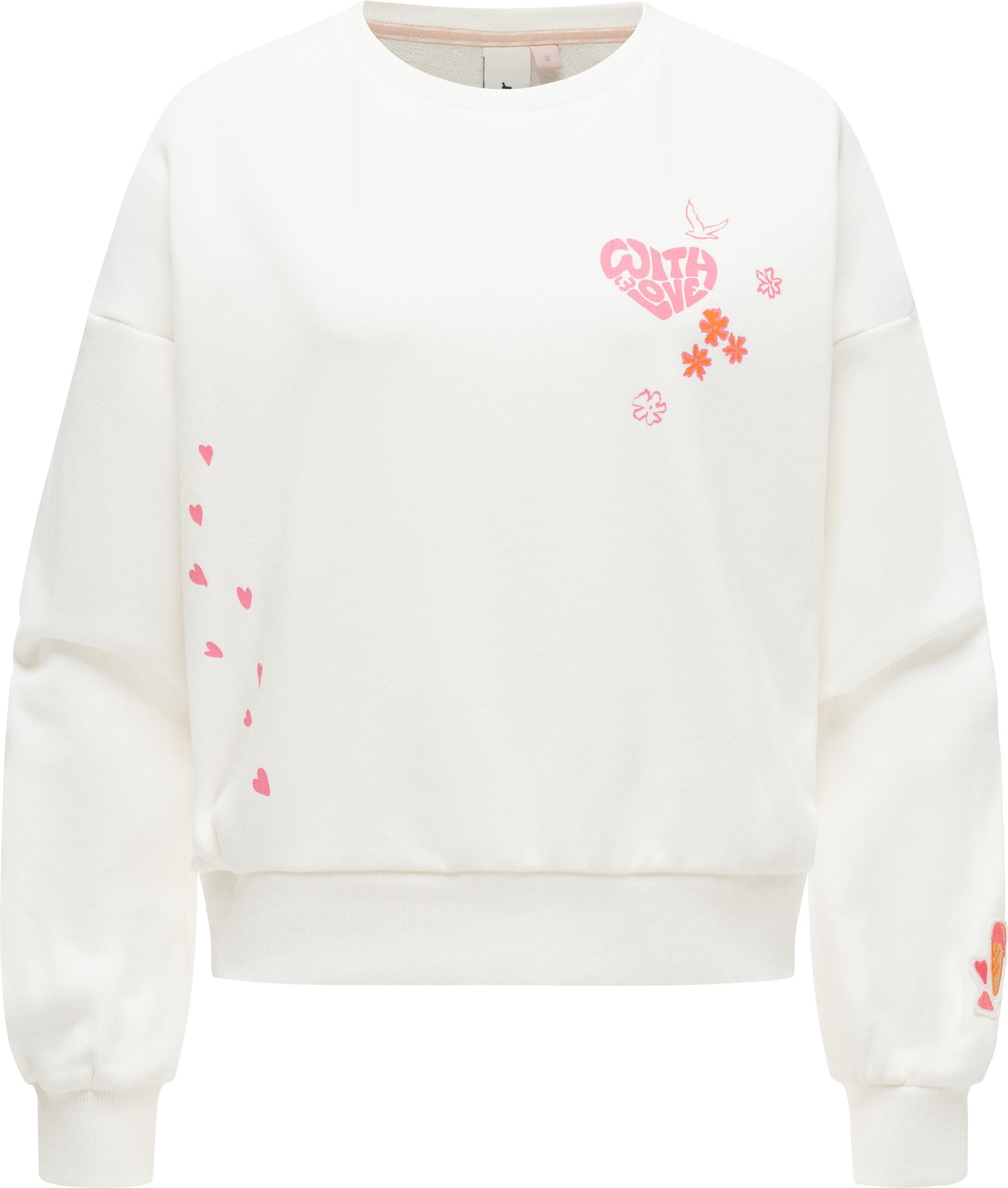 Ragwear Sweater Wuss PP lässiges oversized Damen Sweatshirt mit Print
