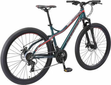 Bikestar Mountainbike, 21 Gang Shimano RD-TY300 Schaltwerk, Kettenschaltung, für Damen und Herren, Kettenschaltung