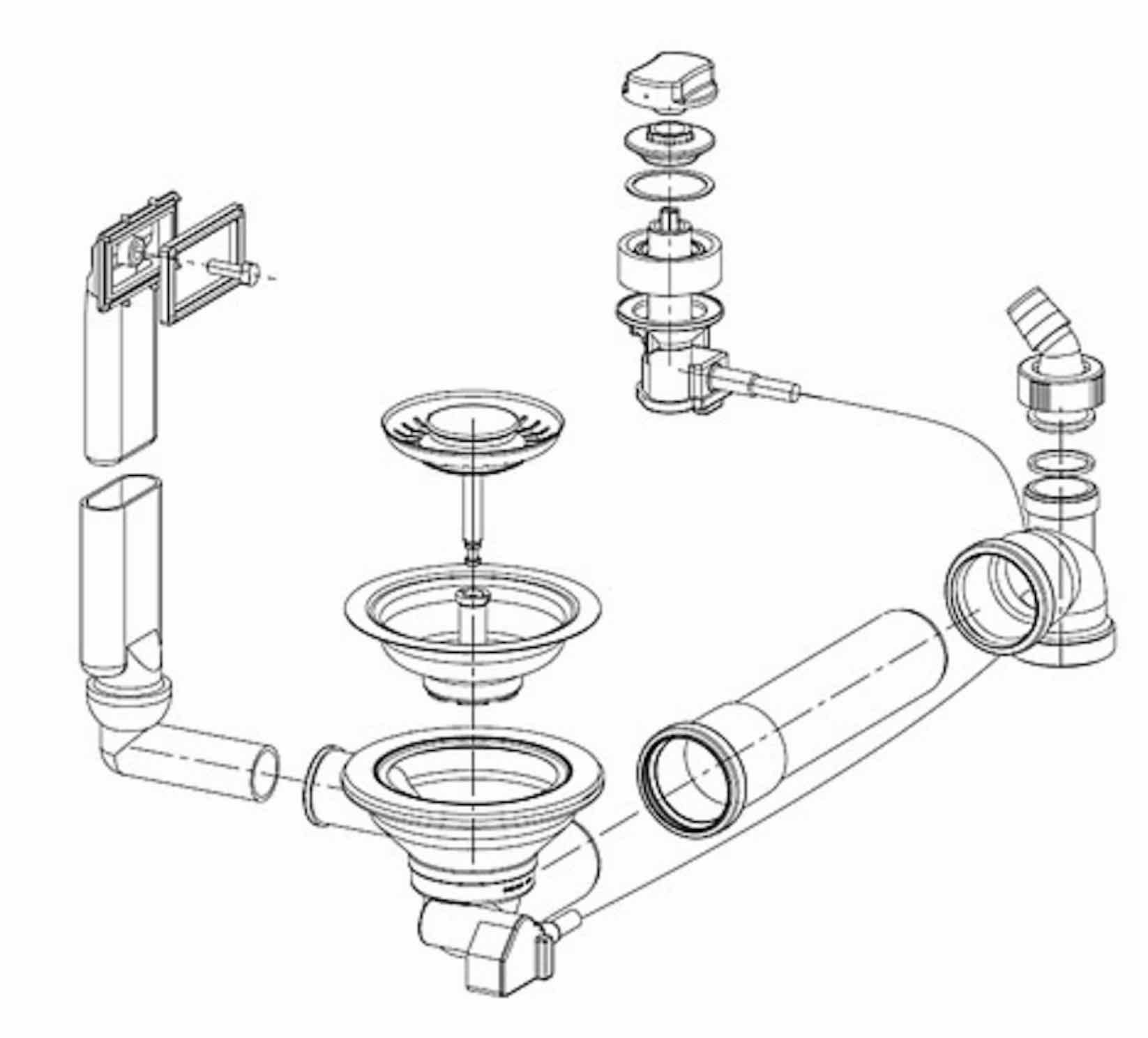 FRANKE Einbauspüle Franke Ablaufventil Twist 3 1/2" 1 Siebkorb-/Excenterventil Twist