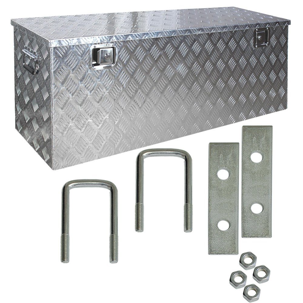 Anhänger-Deichselbox Truckbox Deichselbox Deichselkasten D210 inkl. Montagesatz Aluminium