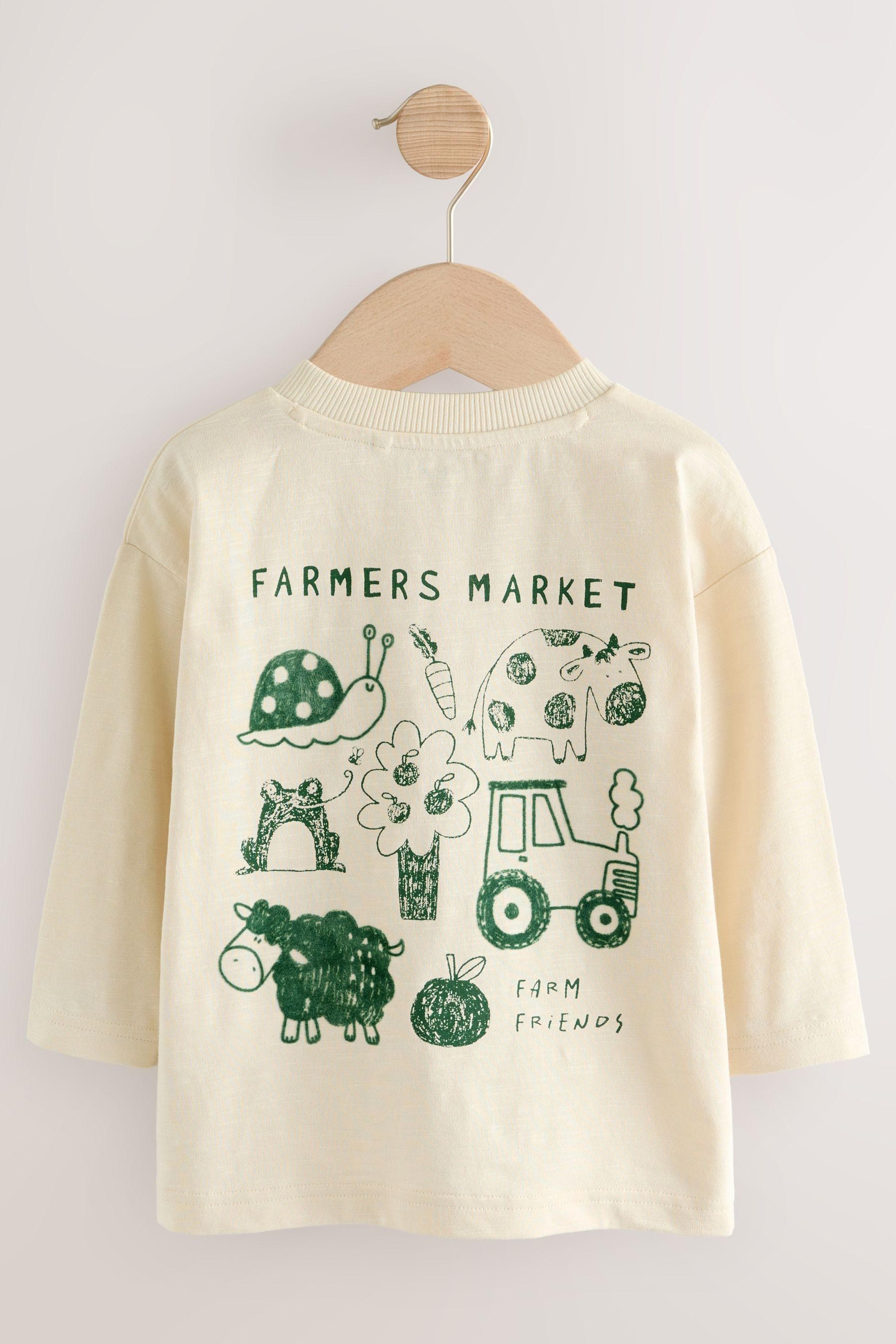 Next Langarmshirt 3er-Pack T-Shirts mit Grafik-Print günstig online kaufen