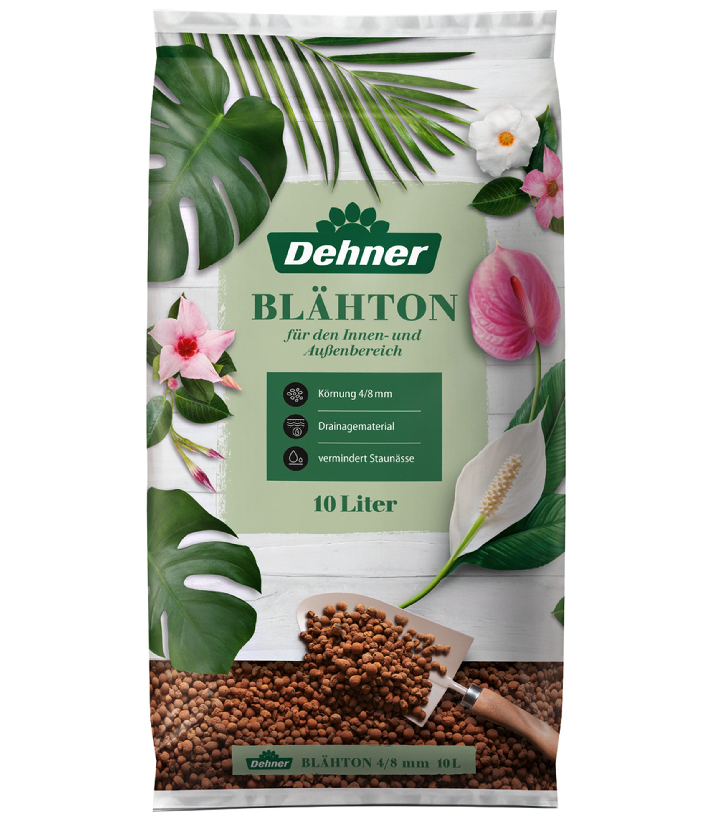 Dehner Pflanzerde Blähton, Körnung 4/8 mm Keine Angabe, Pflanzton für Hydrokultur oder Drainage