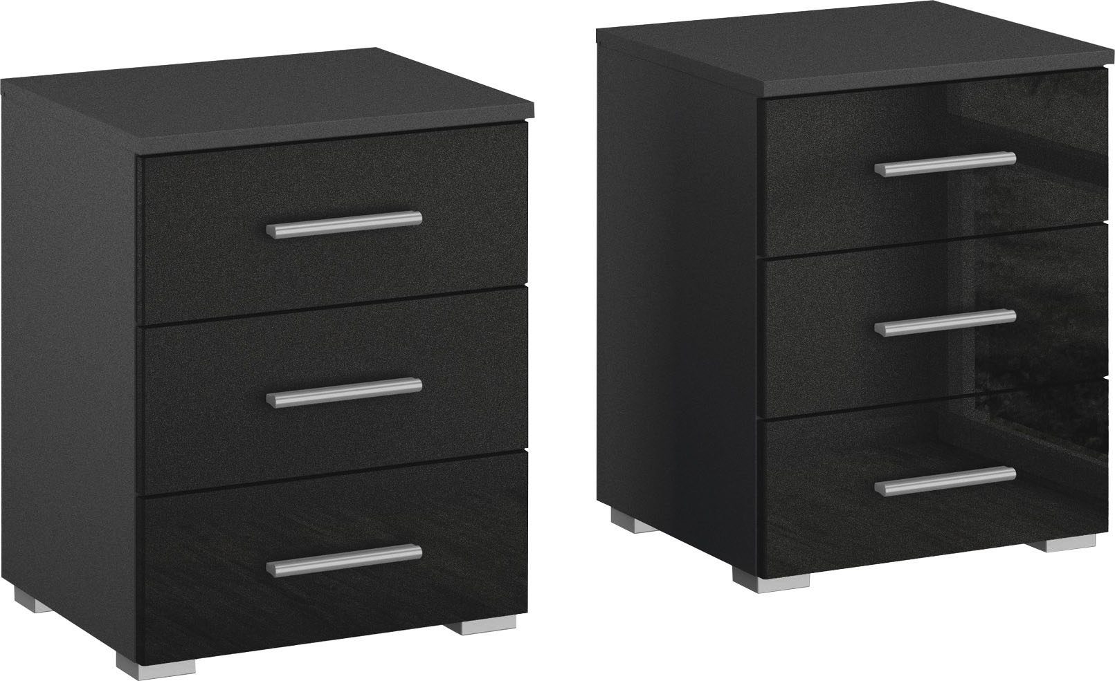 rauch Nachtkommode Base (Set), 2er-Set, optional in moderner Hochglanz-Front