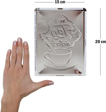 Nostalgic-Art Metallschild Blechschild 15x20 cm - Home & Country - It's Tea O'Clock