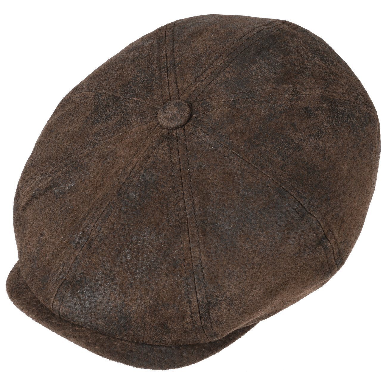 Stetson Flat Cap (1-St) Vintageleder mit Schirm günstig online kaufen