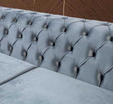 JVmoebel Chesterfield-Sofa Sofagarnitur Sofa Luxus Sofas Sessel 3+3+1 Sitzer Chesterfield Design, Made in Europe