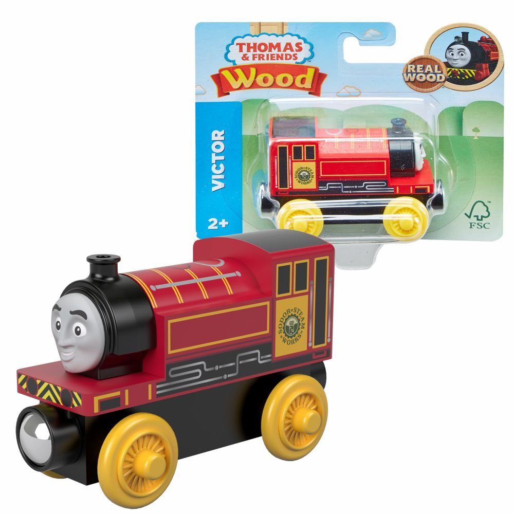 Thomas & Friends Spielzeug-Eisenbahn »Victor Mattel GGG77 Holzeisenbahn  Lokomotive Thomas & seine Freunde«