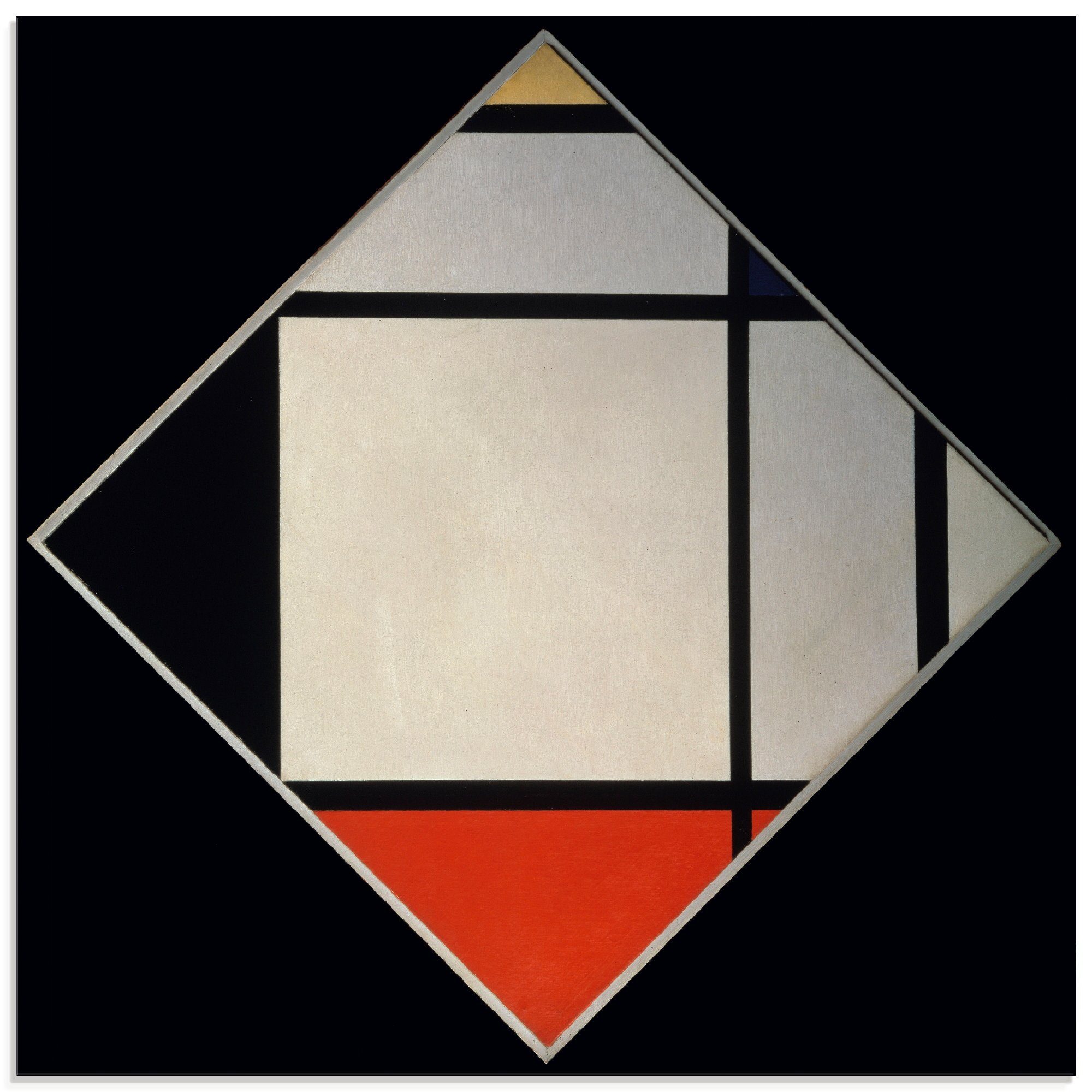 Rhombus Glasbild Größen verschiedenen St), Muster (1 in II., Artland