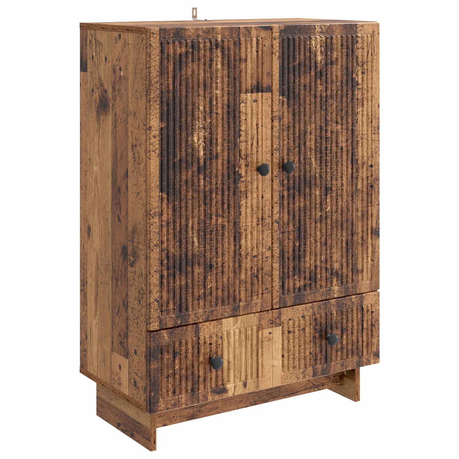 vidaXL Sideboard 66 x 34,5 x 95 cm Sideboard Altholz 66x34,5x95 cm Spanplatte
