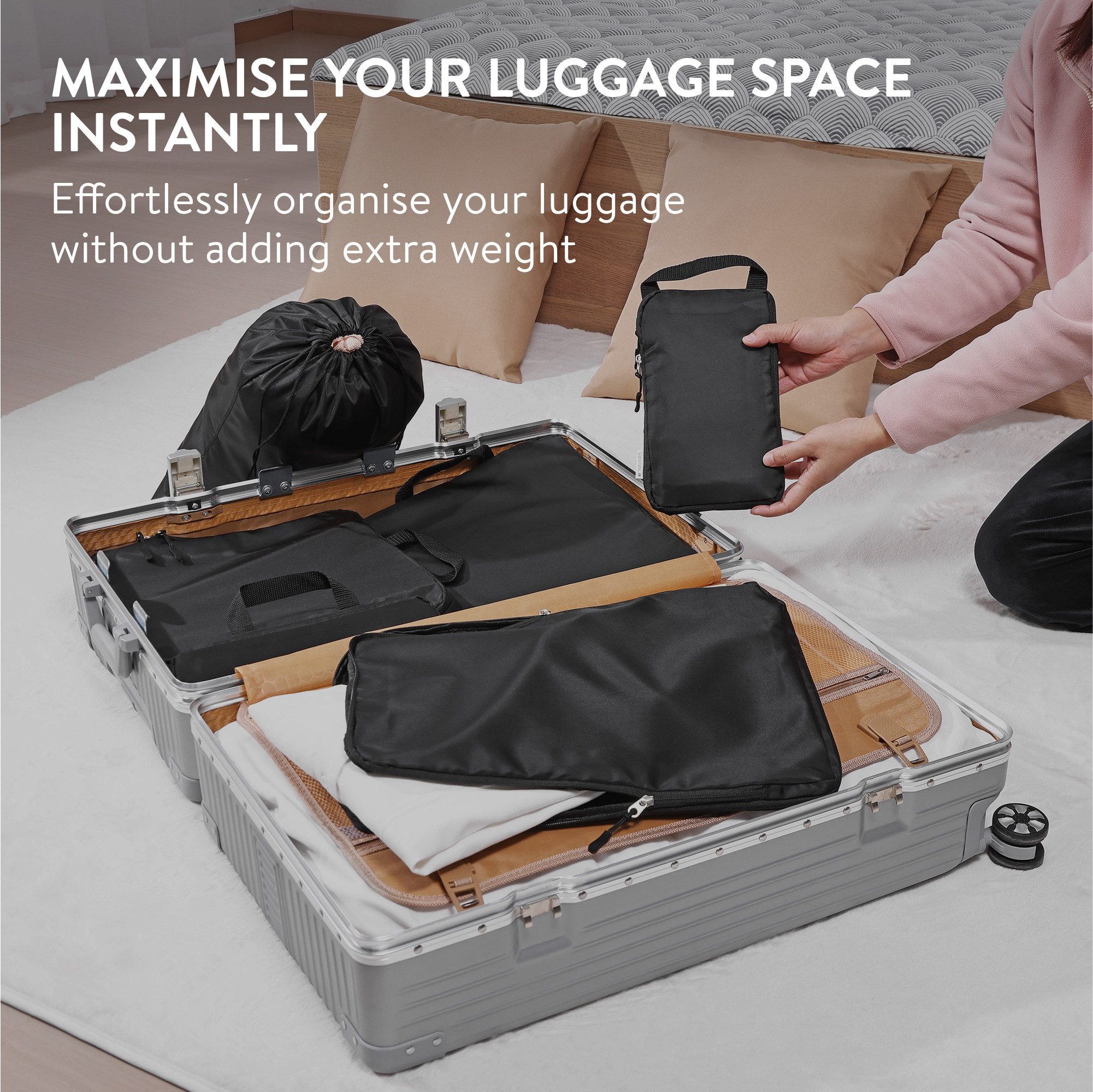 Navaris Kofferorganizer Packtaschen für Rucksack - günstig online kaufen