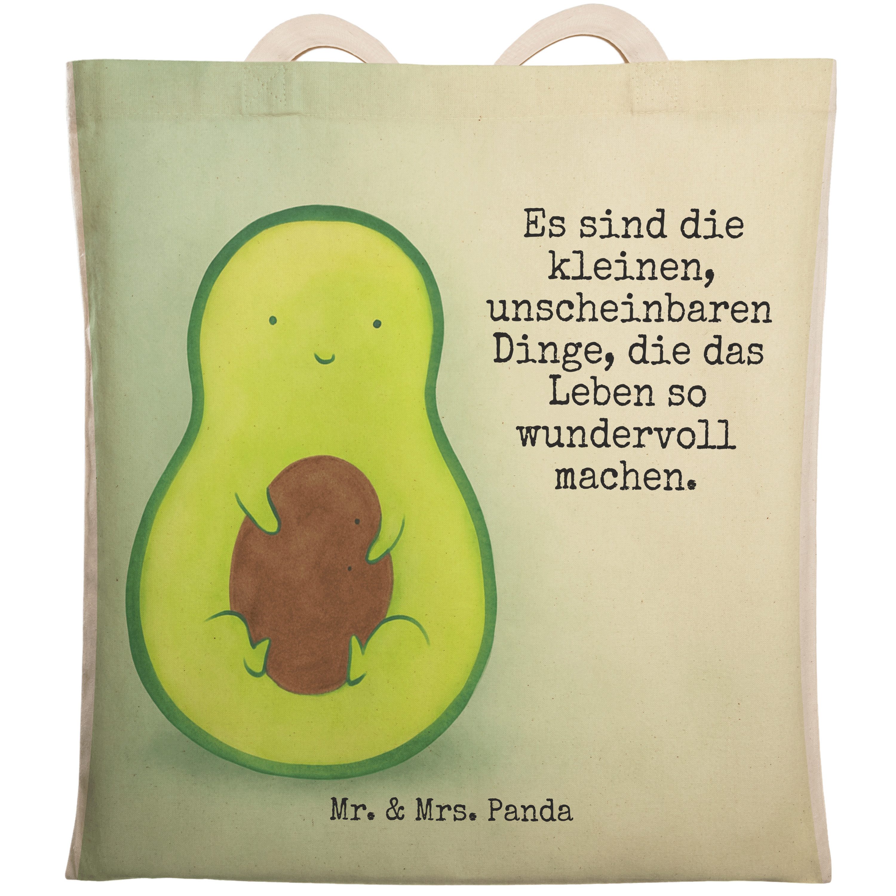 Tragetasche Avocado Kern Design, Tote Bag, Weiß, Wunder, Tragetasche, Stofftraget