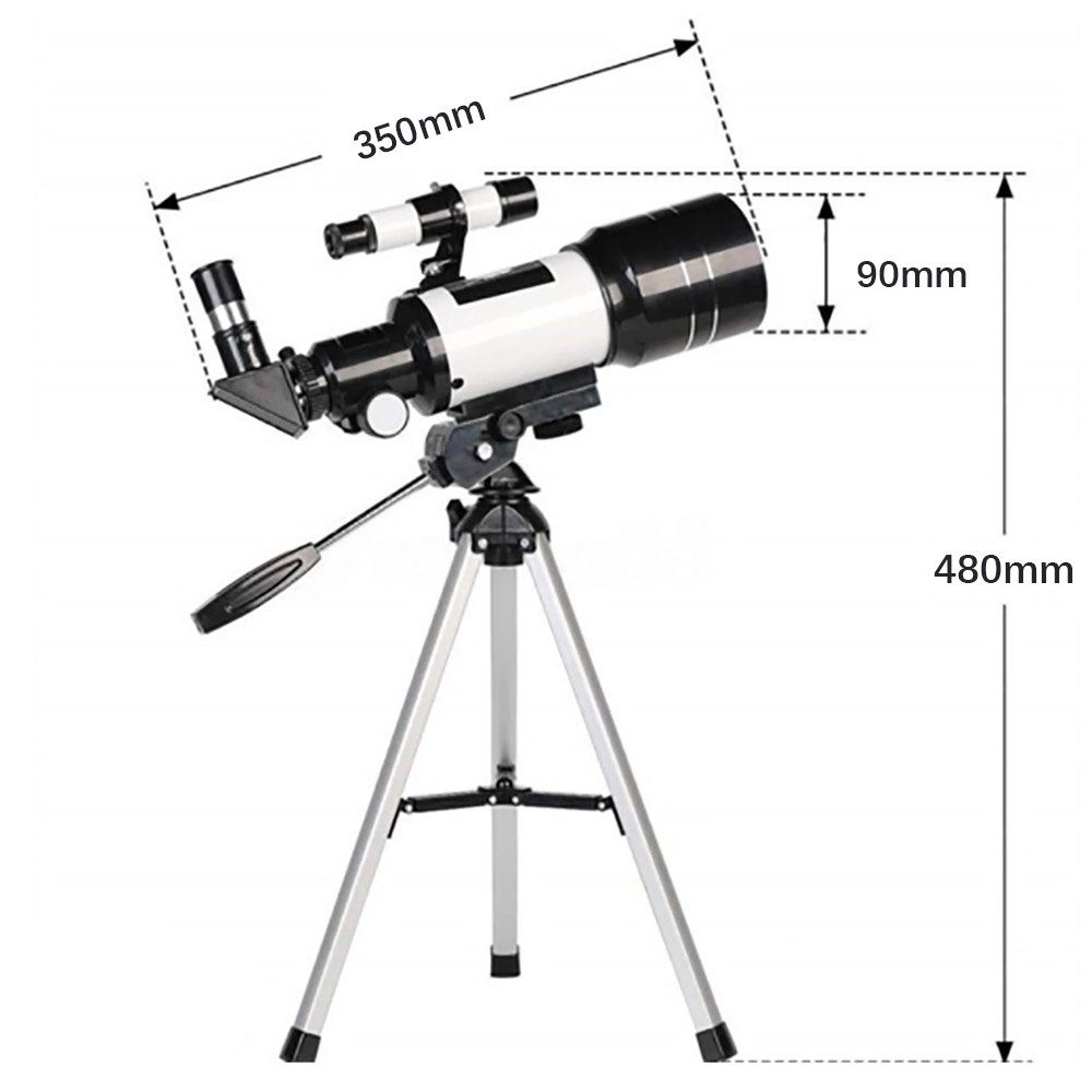 Kinder Blenden-Refraktor-Teleskope tragbares Astronomie Teleskope mm 70 Teleskop Teleskop Erwachsene, für Reise-Teleskop AKKEE