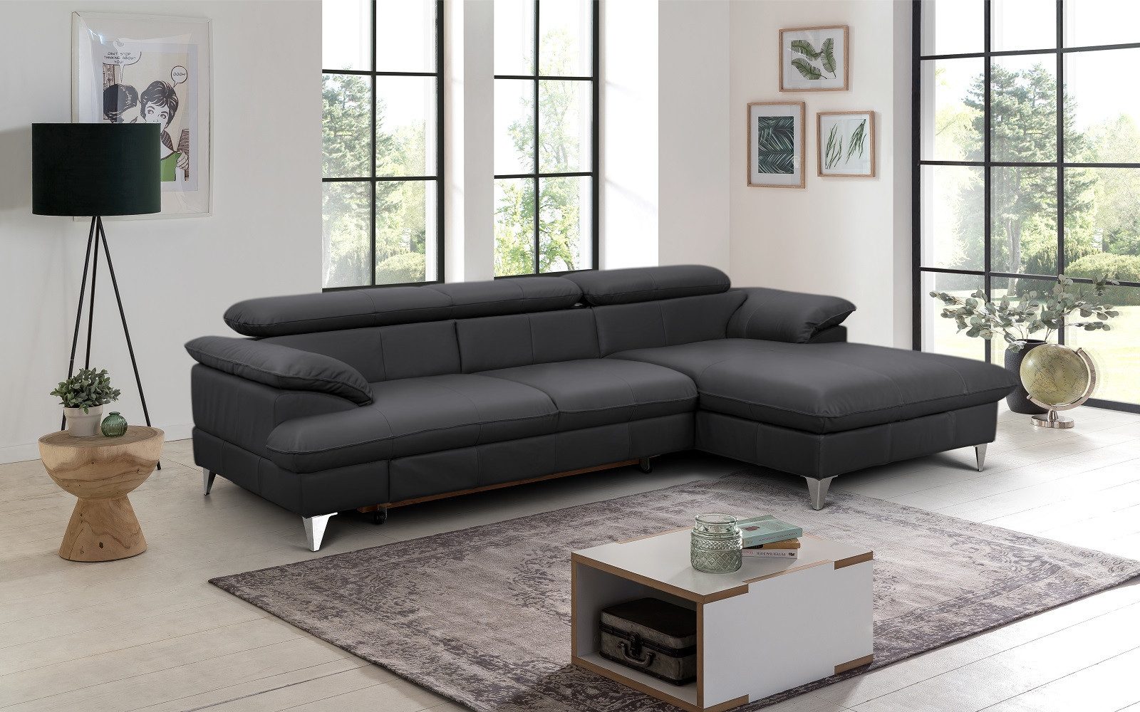 COTTA Ecksofa David Echtleder, Echtleder mit günstig online kaufen