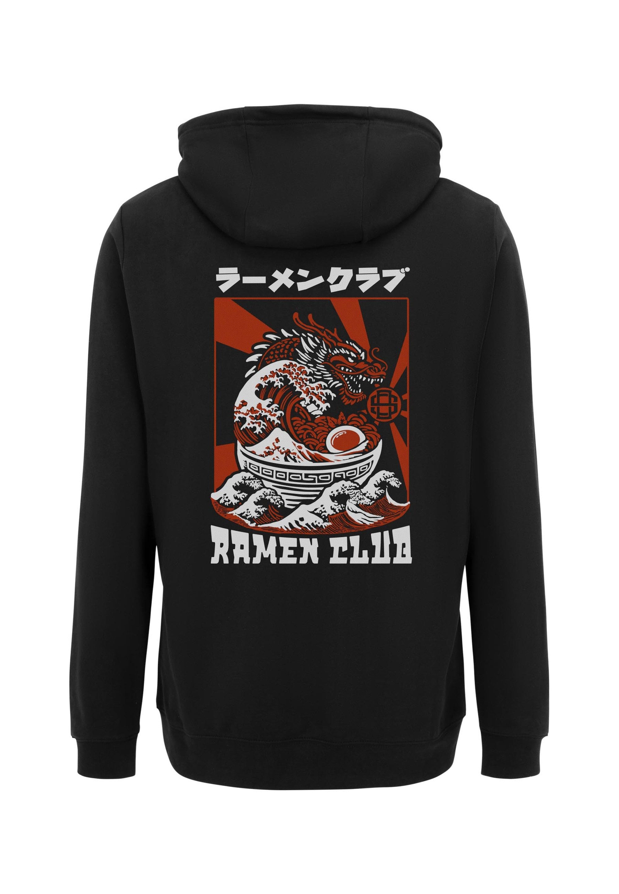 Oldskull Kapuzensweatshirt Asian Ramen Club Dragon Graphic mit fernöstlichem Motiv
