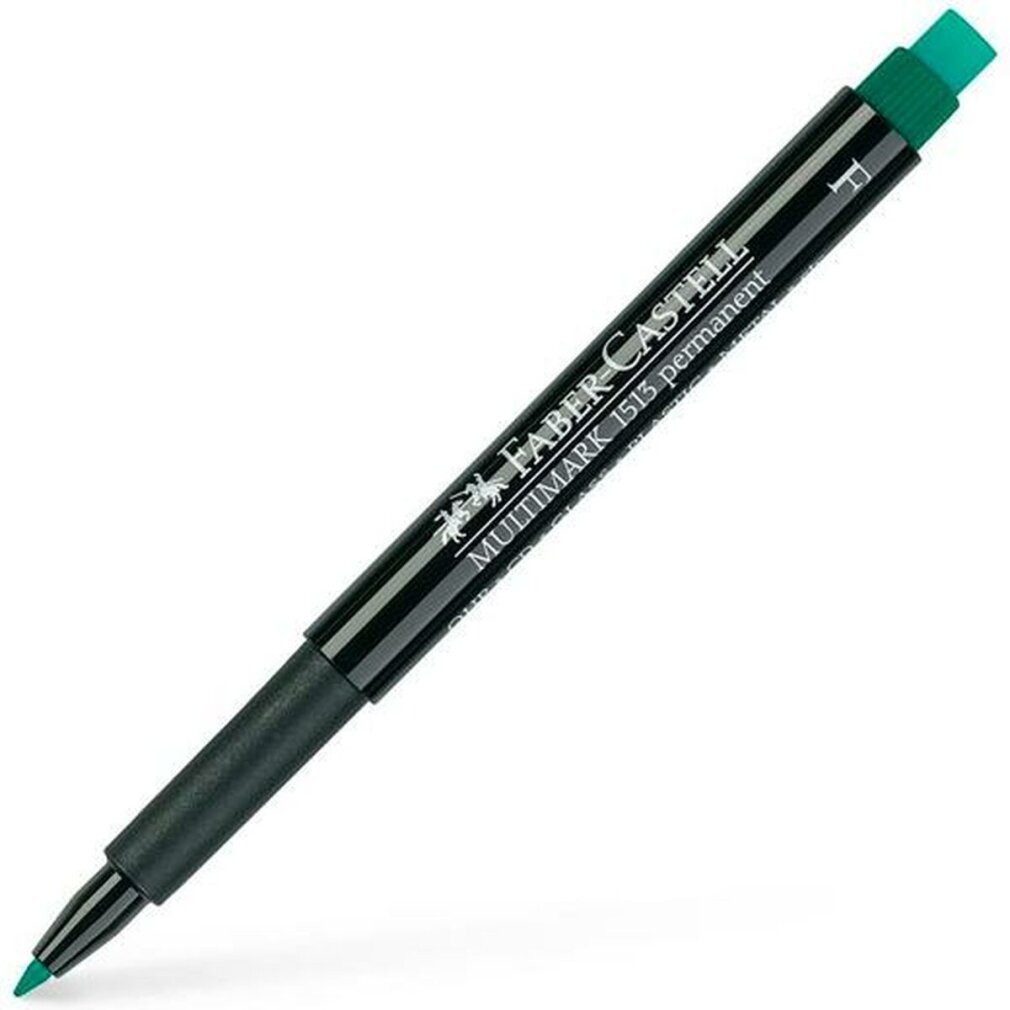 Faber-Castell Marker 10 MULTIMARK 1513 Folienstifte grün 0,6 mm permanent