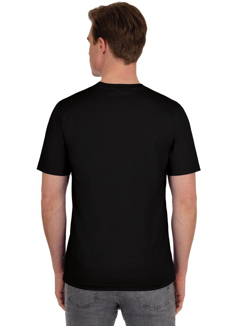 aus T-Shirt T-Shirt TRIGEMA schwarz 100% Baumwolle Trigema