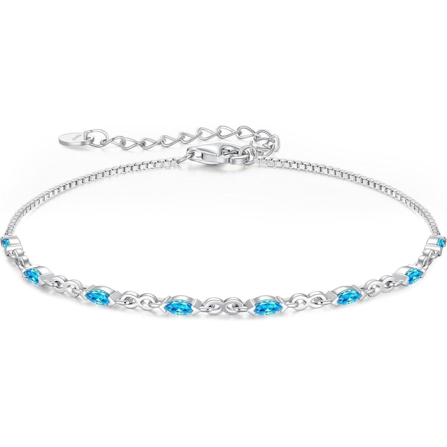 Silberarmband Armband Damen Silber 925 Zirkonia Verstellbar