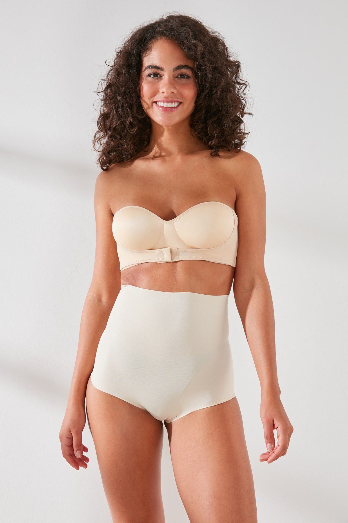 Miederbody Damen High-Waisted Laser Cut Shapewear Slip