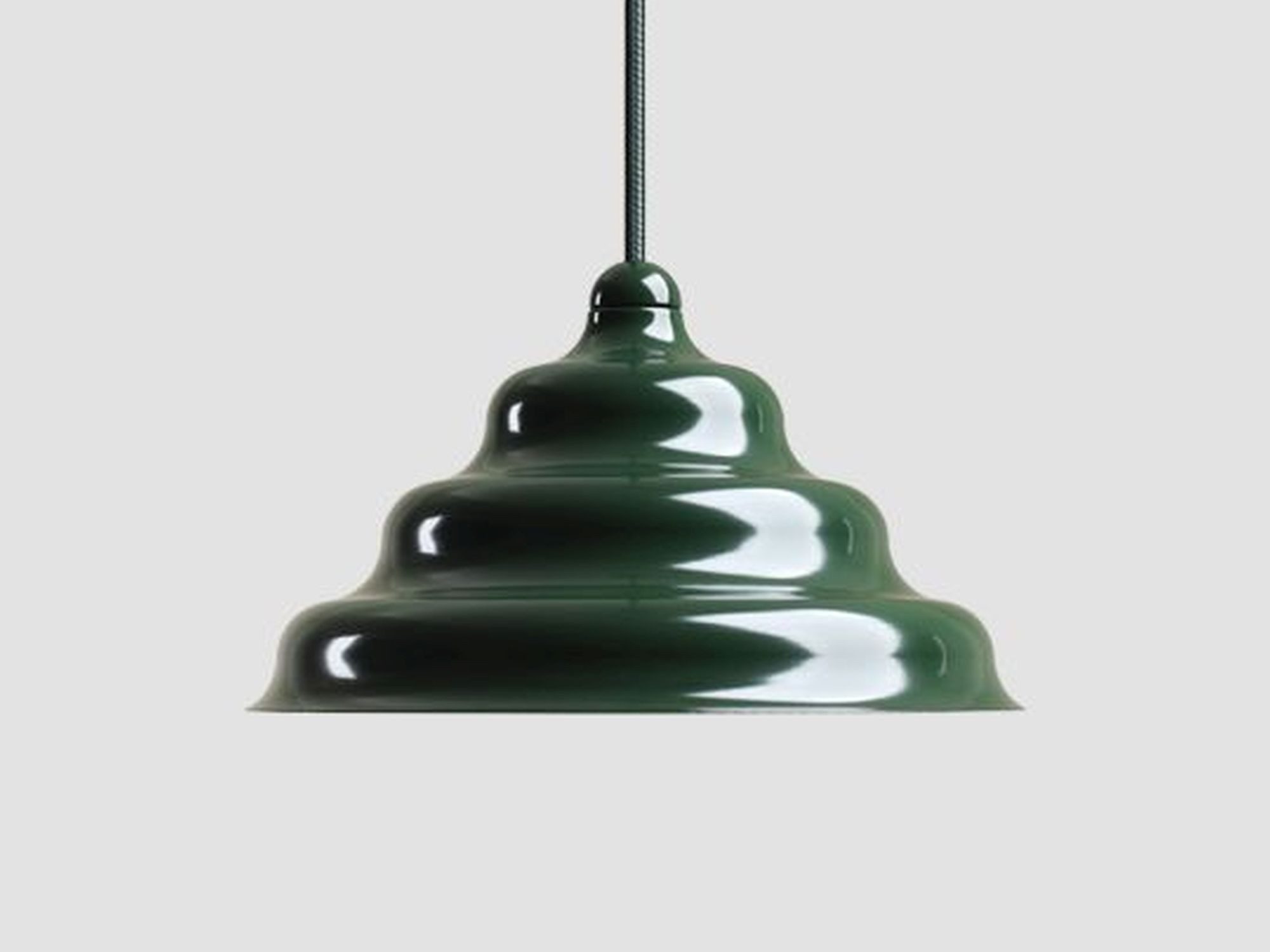 Licht-Erlebnisse Pendelleuchte NAREN, Glas Metall H: max. 220 cm rund Ø 23 cm Grün G9 Modern