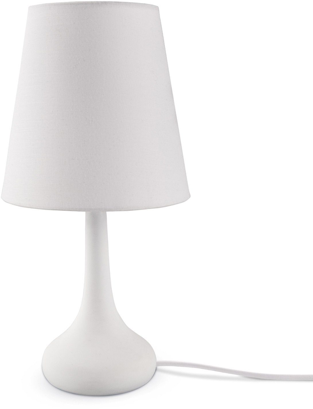 Paco Home Tischleuchte HELA, ohne Leuchtmittel, LED E14 Lampe, Tischleuchte Für Kinderzimmer u. Wohnzimmer Modern weiß | Tischlampen