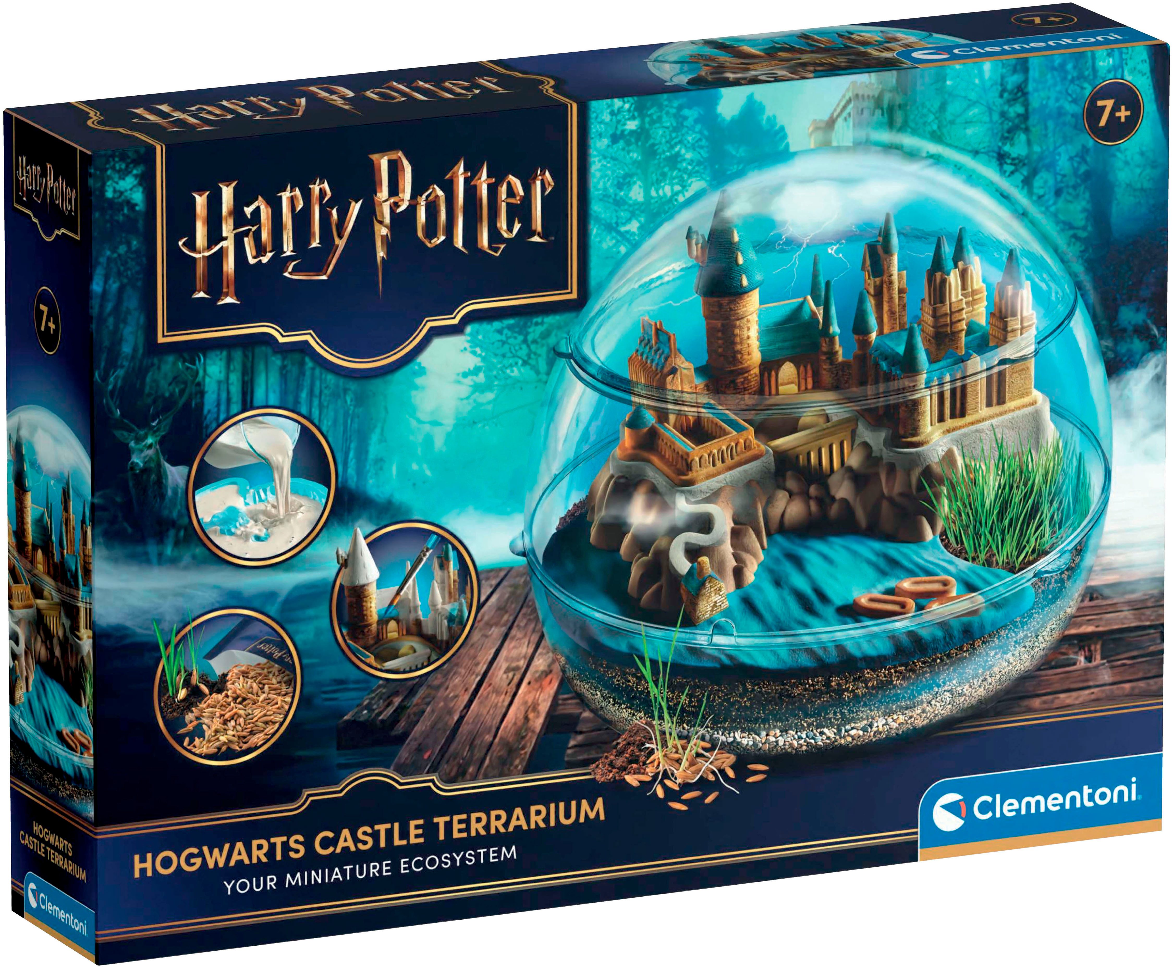 Clementoni® Experimentierkasten Harry Potter - Hogwarts Schloss Terrarium, Made in Europe
