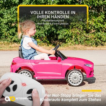 Actionbikes Motors Elektro-Kinderauto Kinderfahrzeug Mercedes CLS 350 Coupé Lizenziert 3-5 Jahre, Belastbarkeit 25 kg, (1-tlg), Kinder Spielzeug - Sicherheitsgurt - 2-Rad Antrieb - 3-6 Km/h