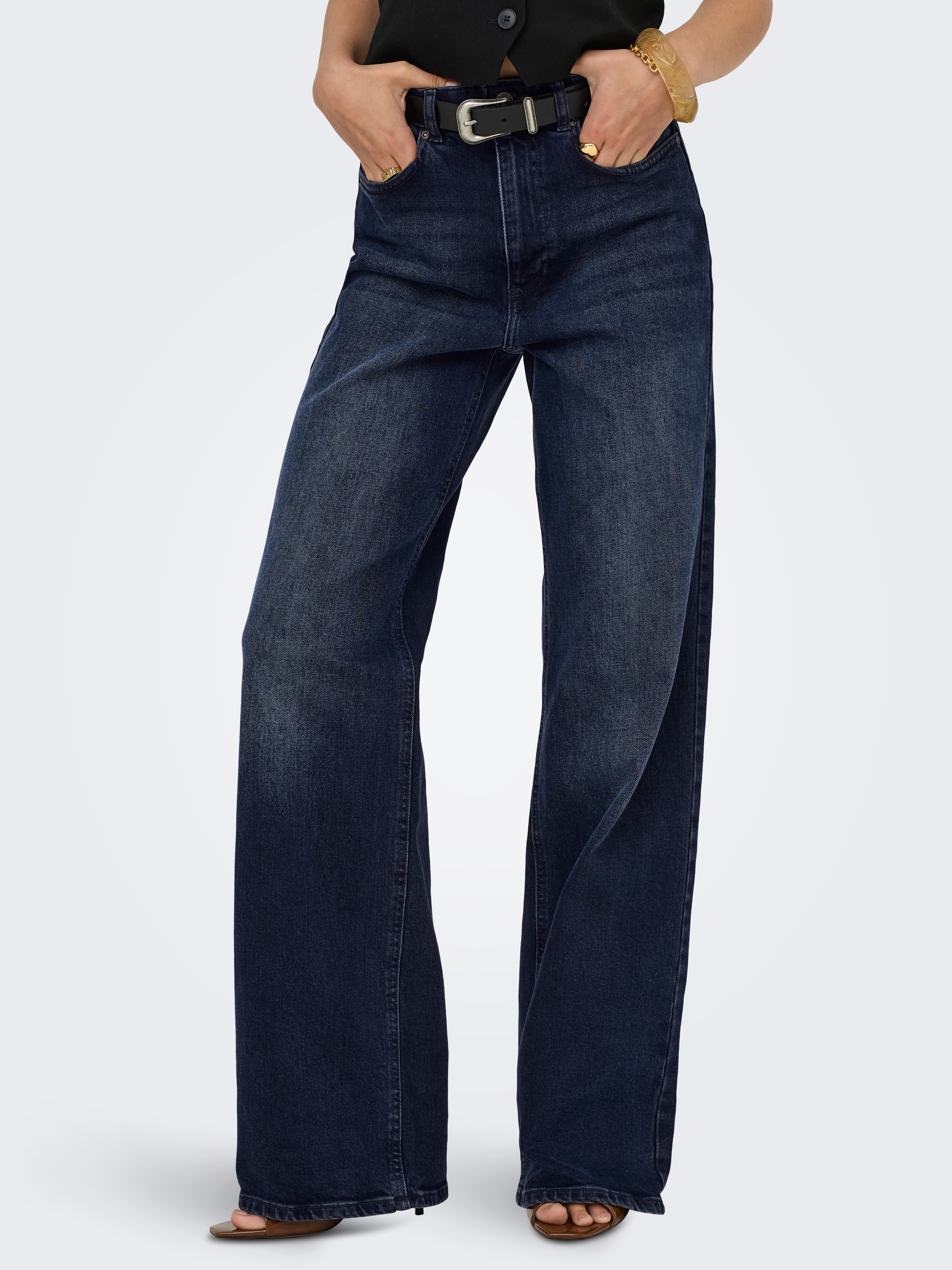 ONLY High-waist-Jeans ONLJUICY HW WIDE DNM REA929 NOOS