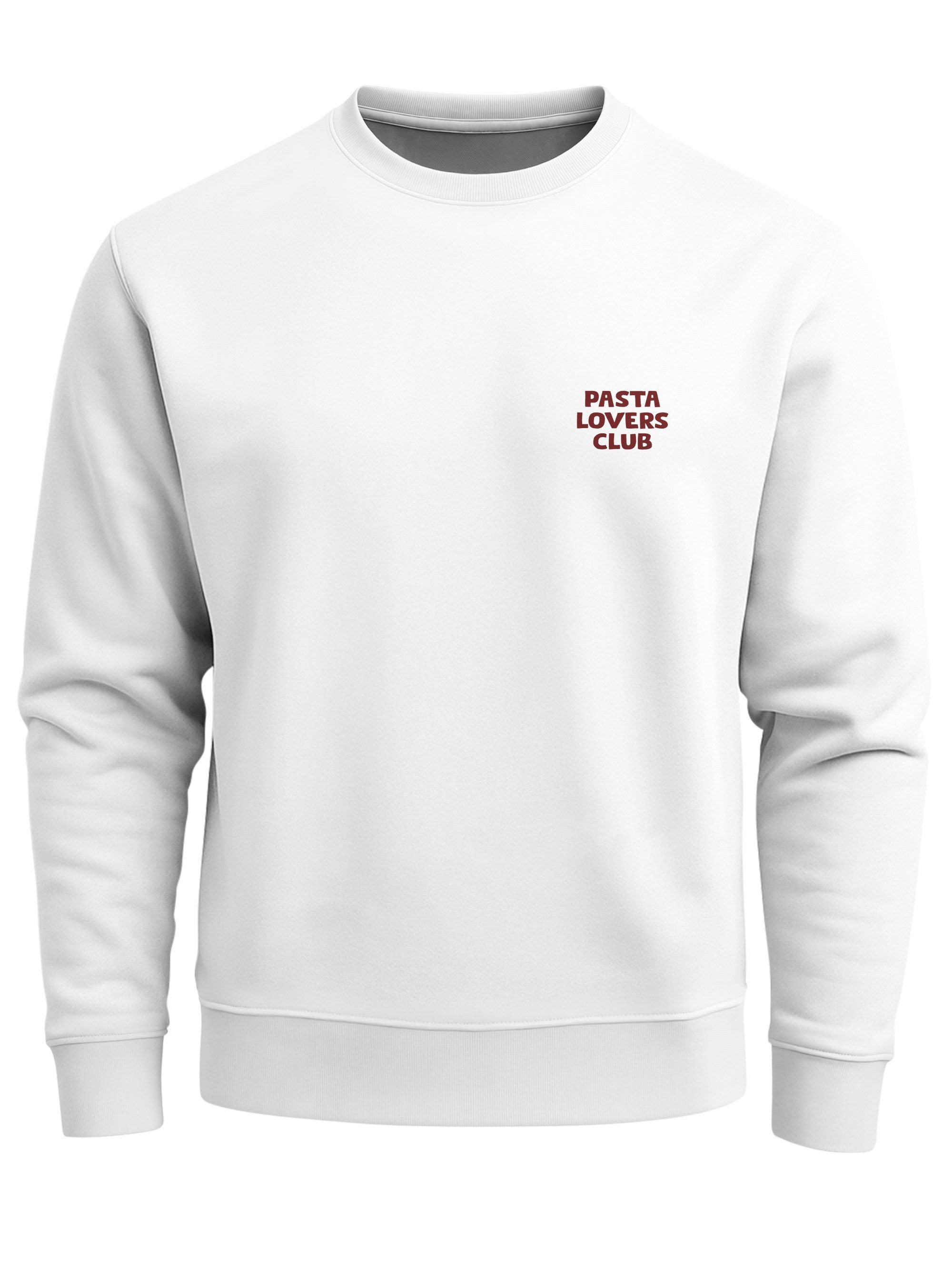 Sweatshirt Sweatshirt Herren Pullover mit Backprint More Spaghetti Less Regretti
