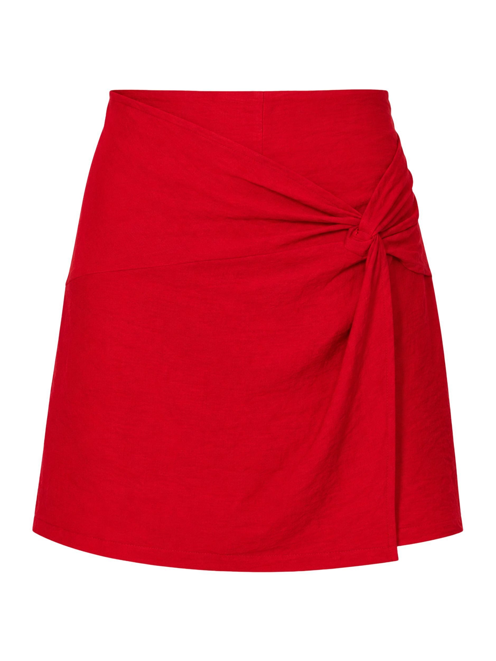 SASSYCLASSY Hosenrock Hosenrock mit Knotendetail für Damen Moderner Hosenrock mit elastischem Bund und dekorativer Drapierung