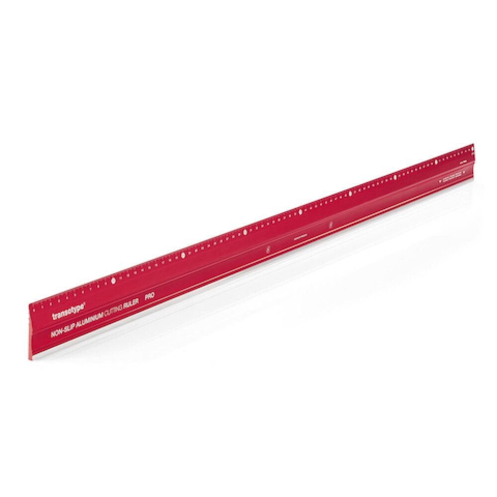 HOLT Schneidelineal Alu-Schneidelineal PRO rot 80 cm