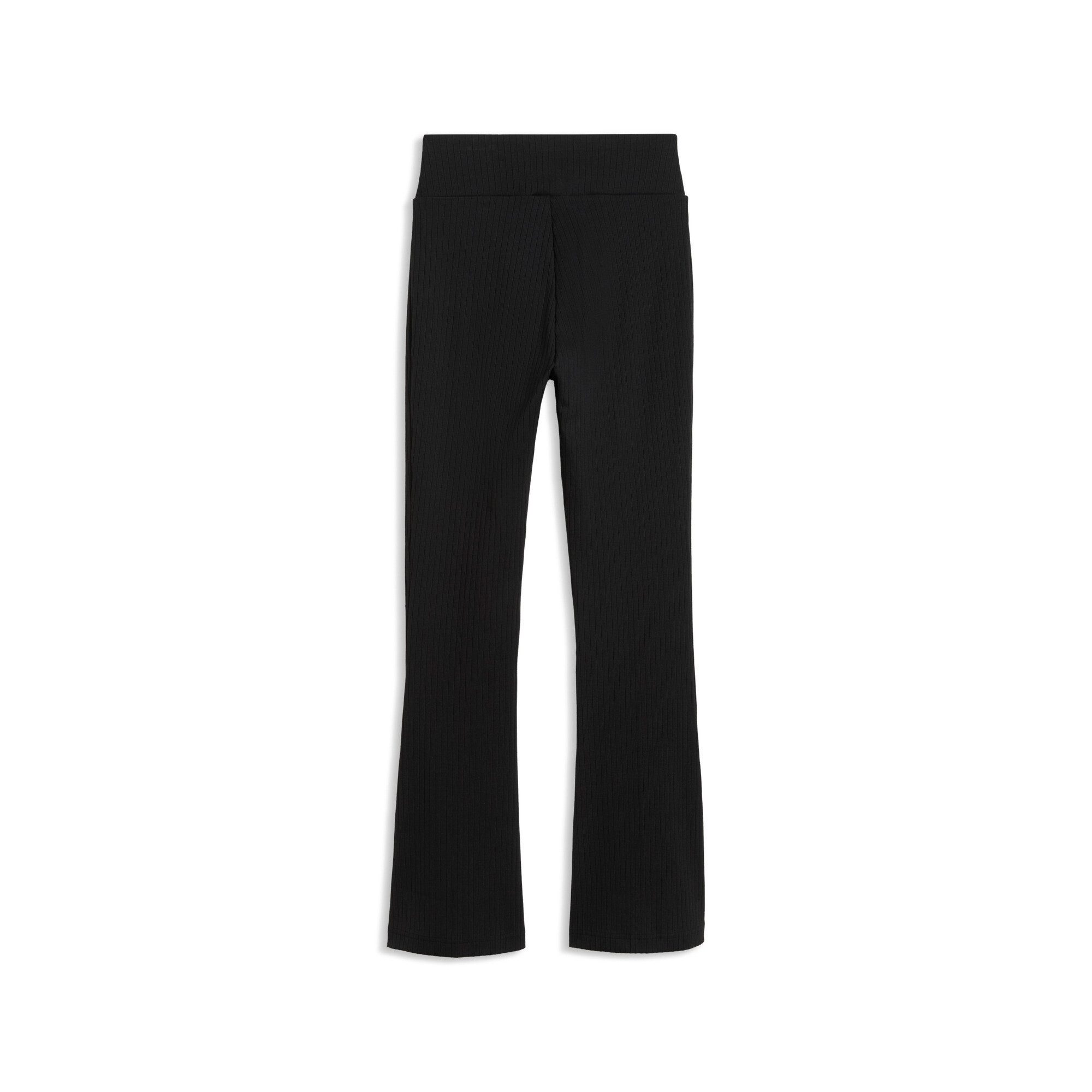 PUMA Leggings HER RIB FLARED LEGGINGS mit hoher Leibhöhe, unifarben, sportlicher Stil, schmale Passform