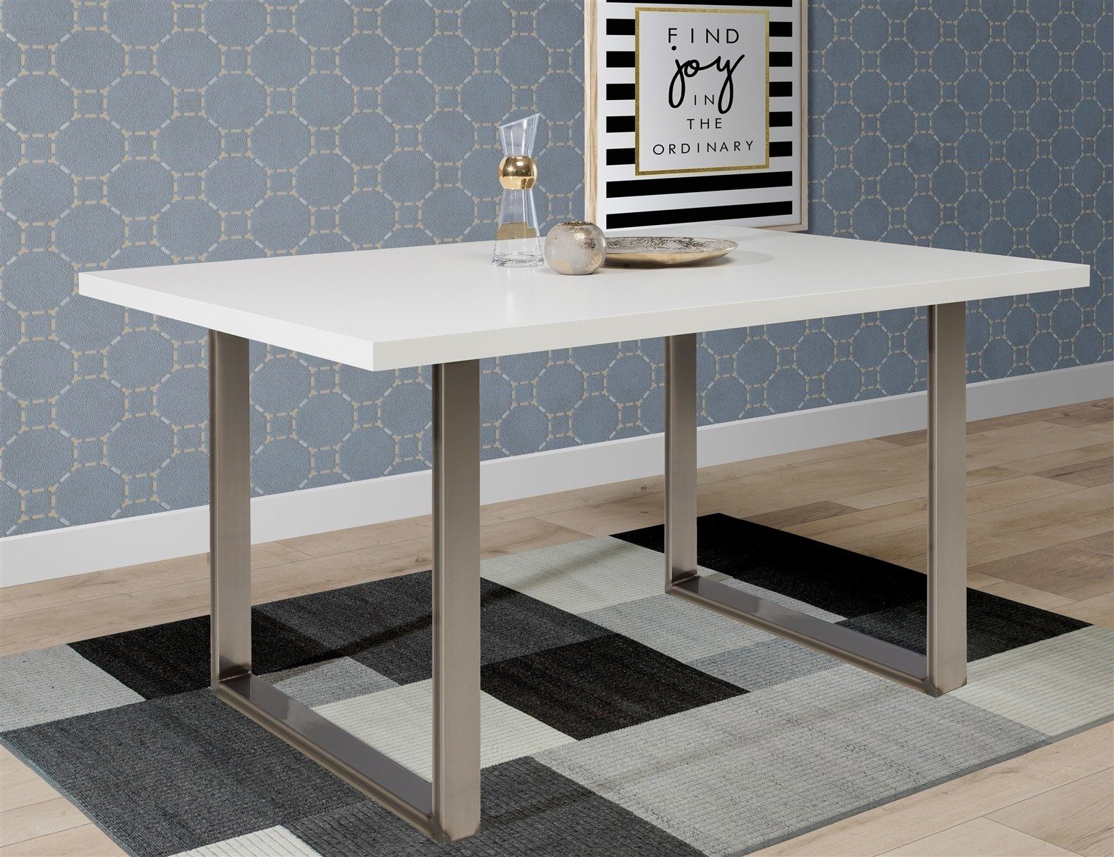 PREISBRECHER Tischplatte TABLES, in Weiss - 160x3,8x90cm (BxHxT)