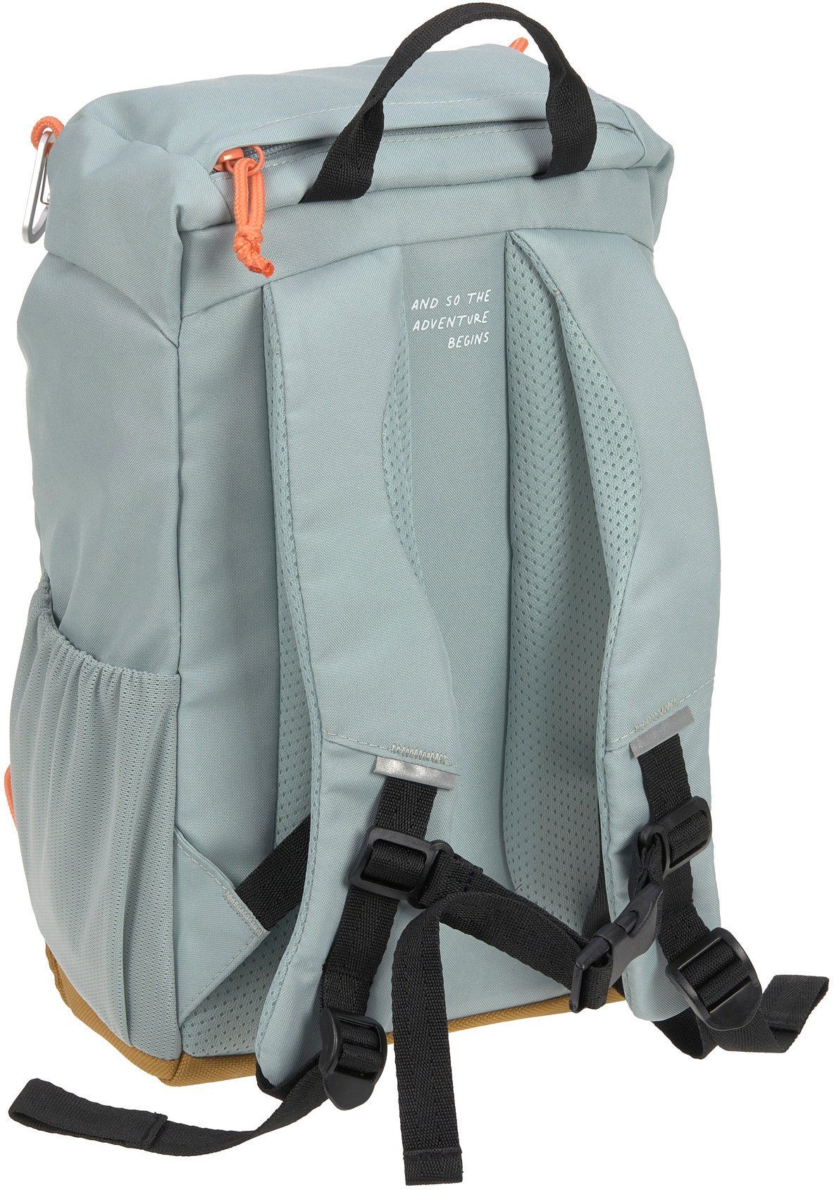 LÄSSIG Kinderrucksack Nature, Mini Outdoor Backpack, Light Blue, aus recycelten PET-Flaschen