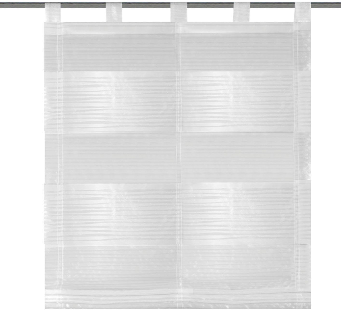 HOME WOHNIDEEN Raffrollo GABI, mit Schlaufen, freihängend, Effektvoile günstig online kaufen