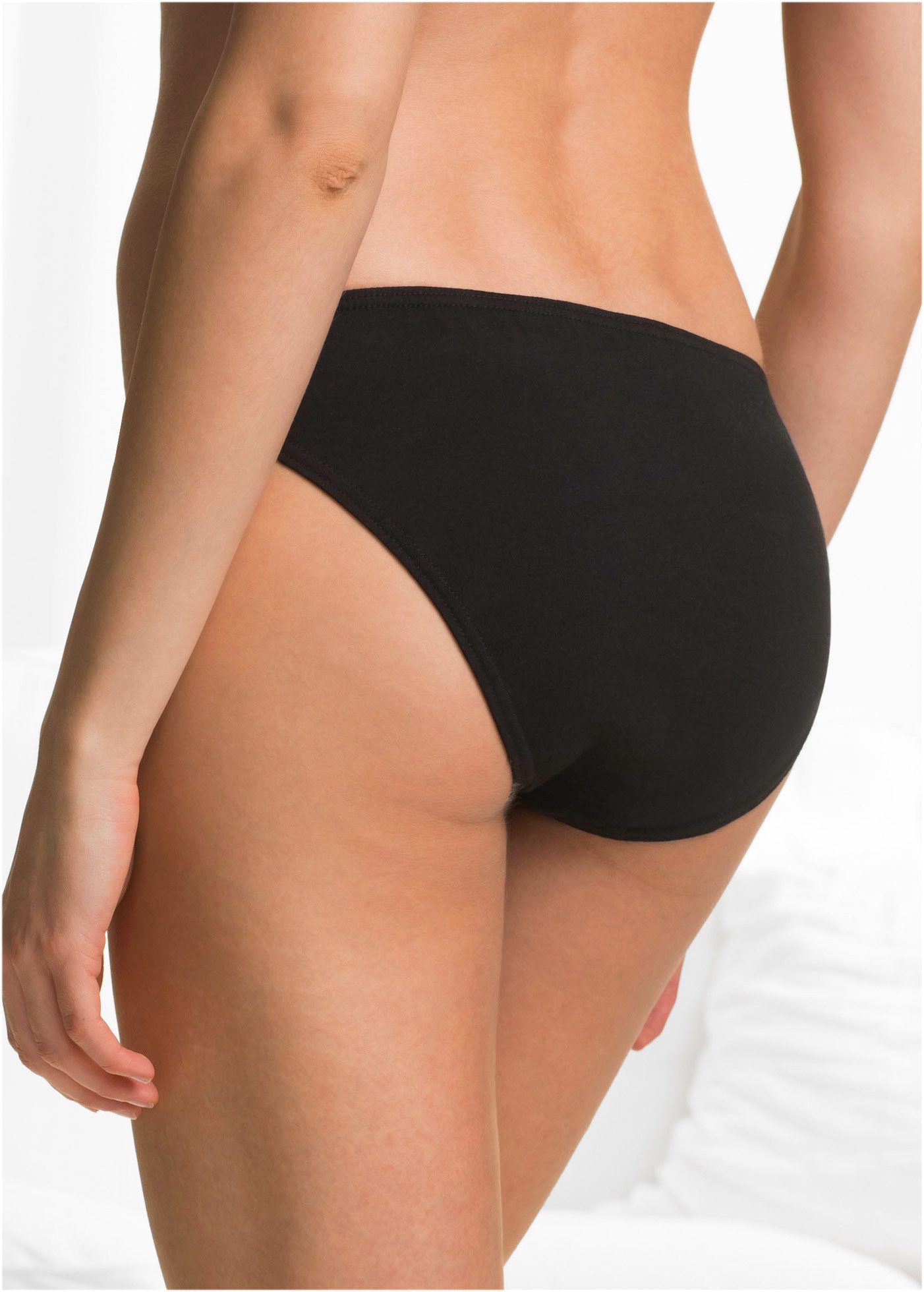 bonprix Slip (Packung, 8-St) klassische Passform, einfarbig, aus Baumwolle, im 8er Pack