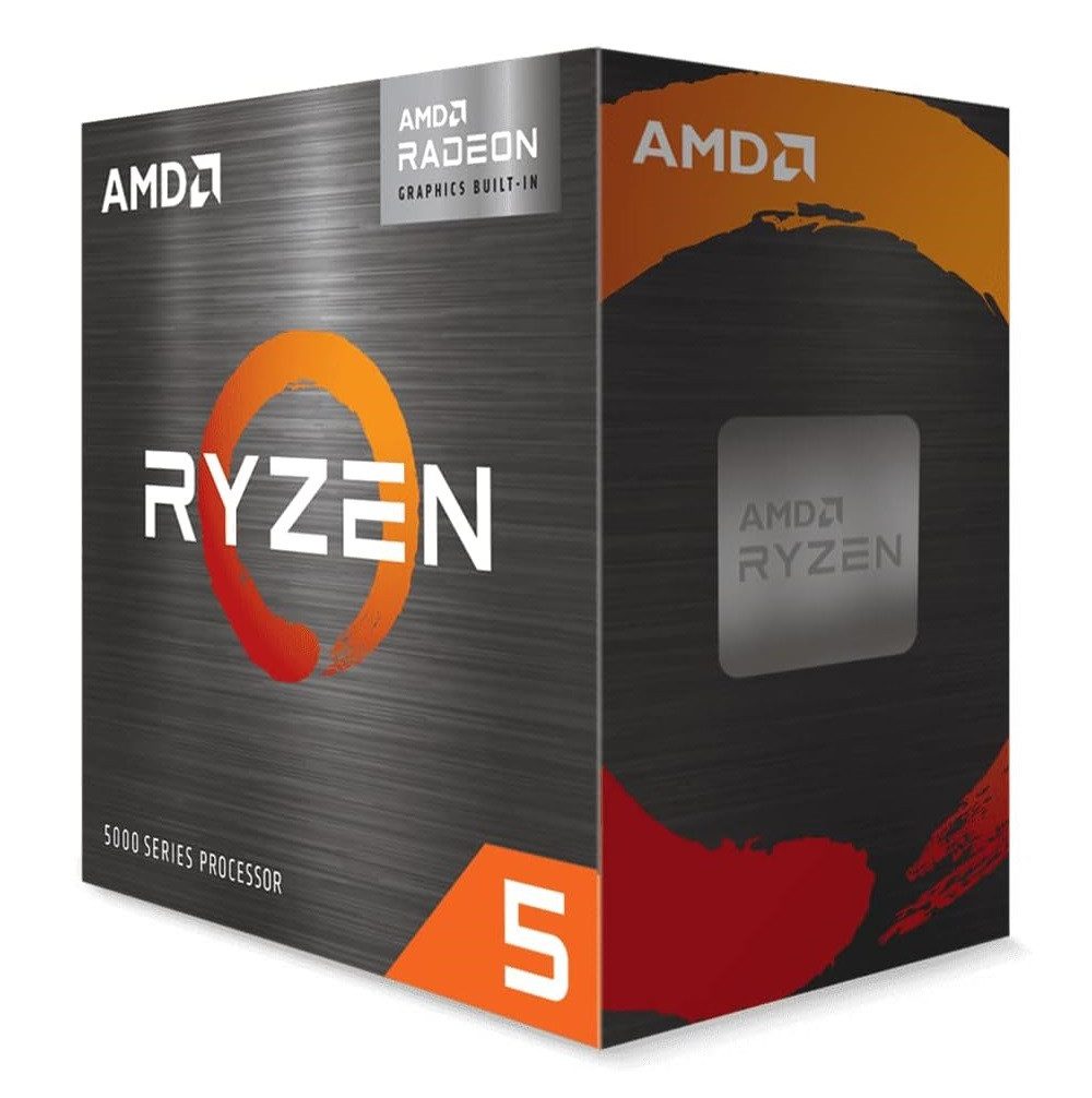 AMD Prozessor Ryzen 5 5600G bis 4,4 GHz 6-Kern CPU, Radeon Vega 7 integrierte Grafik, PCIe 3.0 - inkl. CPU Kühler, AM4