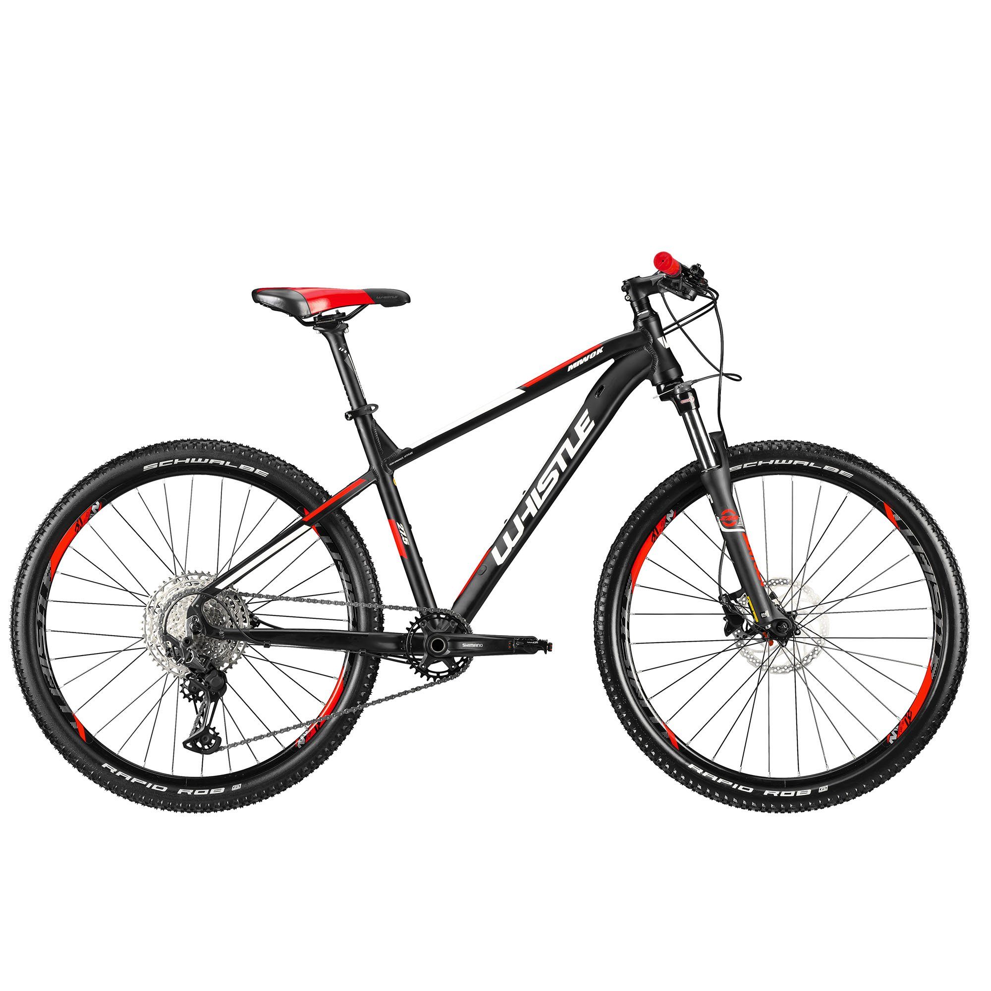 Whistle Mountainbike Miwok 2159, 12 Gang Shimano XT M8100 Shadow Plus Schaltwerk, Kettenschaltung, Mountainbike Hardtail 27,5 Zoll Fahrrad Erwachsene ab 165 cm MTB Bike