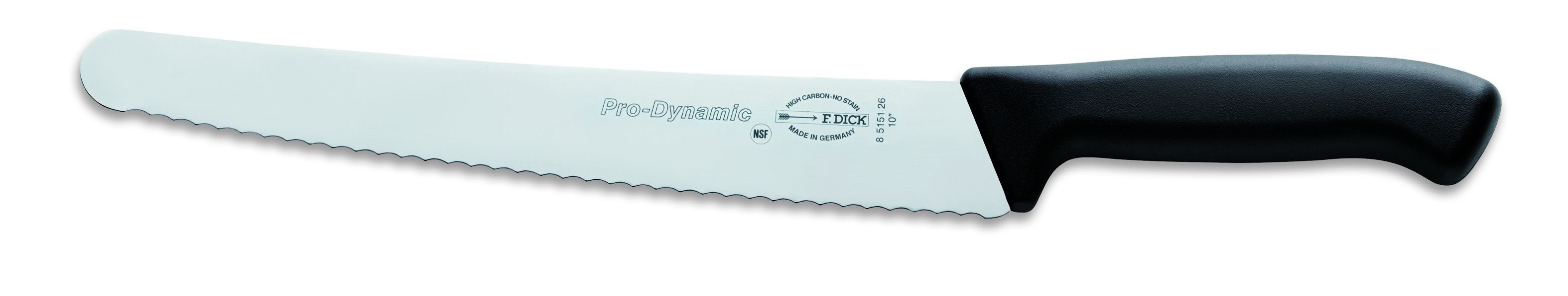 F. DICK Universalküchenmesser Dick Küchenmesser ProDynamic, Messer Klinge 26 cm Wellenschliff