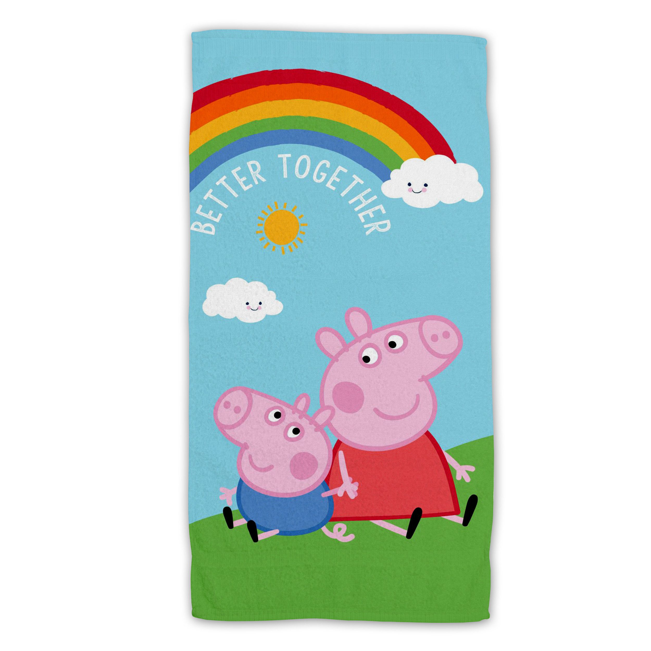 Peppa Pig Strandtuch Baumwolle Strandtuch Frottee günstig online kaufen