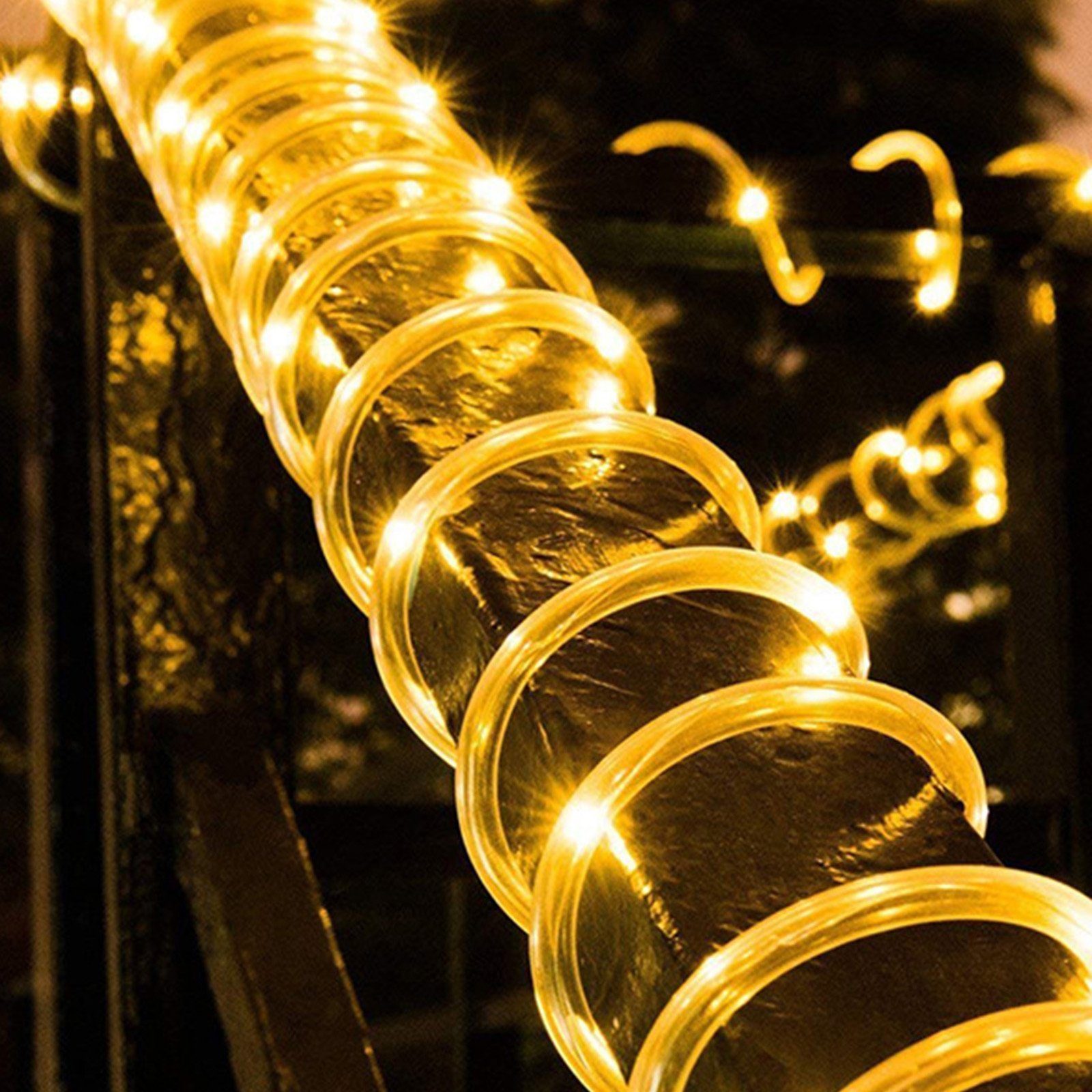 Rosnek LED-Lichterkette 5M 50LEDs, 8 Modi, batterie, für Balkon Camping Par günstig online kaufen